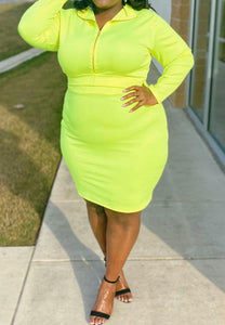 Neon Green Two-piece Set