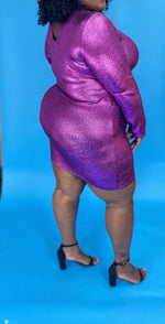 Load image into Gallery viewer, Flirty In Purple Dress

