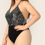 Load image into Gallery viewer, Ladies Night Sequence Bodysuit
