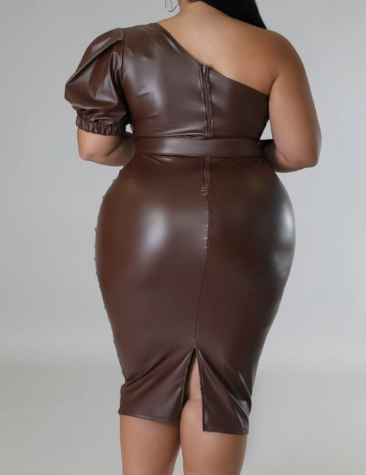 Chocolate Chic Semi-stretch dress